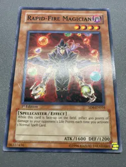 Yu-Gi-Oh! Rapid-Fire Magician Common 1st Edition SD6-EN016 HP - Image 1