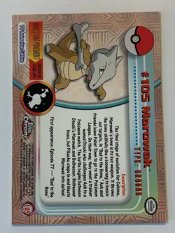 2000 Topps Chrome Pokemon Series 2 #105 Marowak (B) FREE COMBINED SHIPPING - Image 2
