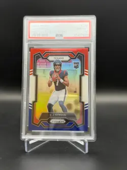 2023 Panini Prizm - CJ Stroud #339 Red/White/Blue Prizm Rookie PSA 10 - Image 1