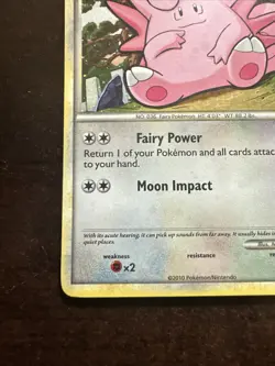 Clefable 3/123 LP Holo Pokemon TCG heart Gold Soul Silver - Image 5
