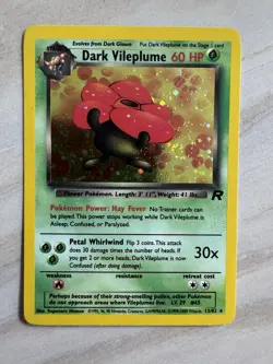 Pokemon Cards Dark Vileplume 13/82 Team Rocket Set Holo Rare - Image 1