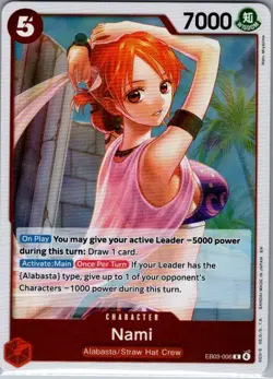 Nami EB03-006 English Extra Booster: Heroines Edition - One Piece Card - NM - Image 1