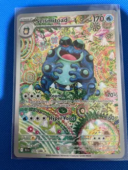 Seismitoad 105/086 SV: Black Bolt - Pokemon Card - NM - Image 1