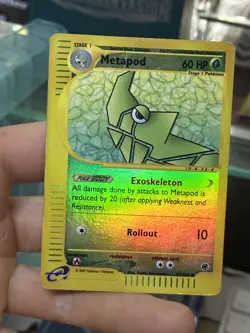 Metapod 87/165 Expedition 2002 Reverse Holo Vintage E-Series Pokemon Card - Image 3