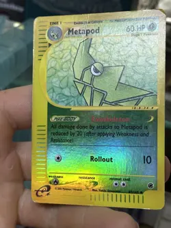 Metapod 87/165 Expedition 2002 Reverse Holo Vintage E-Series Pokemon Card - Image 5