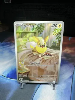 Yamper 099/094 Me02: Phantasmal Flames Full Art Ultra Rare Holo Pokemon Card NM - Image 1