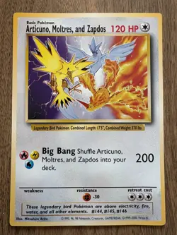 Jumbo Pokemon Legendary Birds Promo Card Articuno, Moltres, Zapdos WOTC - Image 1