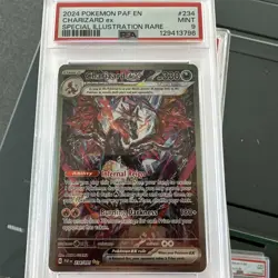 Charizard EX 2024 Special Illustration Holo Card 234/091 Paldean Fates PSA 9 - Image 1