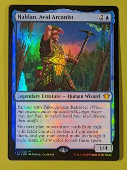 FOIL Haldan, Avid Arcanist x1 Commander 2020 1x Magic the Gathering MTG - Image 1