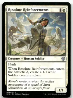 Resolute Reinforcements #29 (NM) Dominaria United DMU Magic MTG - Image 1
