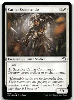 Cathar Commando #10 (NM) Midnight Hunt MID Magic MTG - Image 1