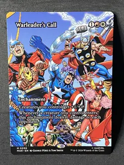 Warleader's Call Borderless Marvel Super Heroes Mtg Nm 0096 - Image 1