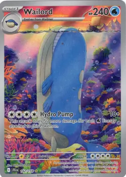 Wailord Illustration Rare - JTG 162/159 EN NM Holofoil - Image 1