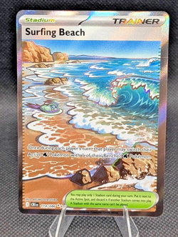 Surfing Beach 114/086 - Ultra Rare - Chaos Rising - MINT Full Art Pokemon TCG - Image 1