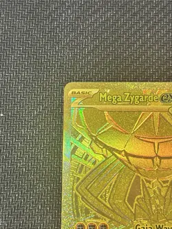 Pokemon Mega Zygarde EX 124/088 Gold Full Art Holo Perfect Order HP 310 ENG - Image 3