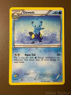 DEWOTT 30/114 UNCOMMON BLACK & WHITE POKEMON HP - Image 1
