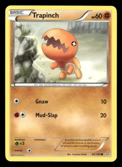 Trapinch 82/160 C Primal Clash LP Pokemon - Image 1