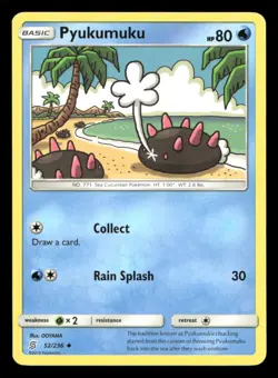 Pyukumuku 52/236 Unified Minds NM/M Pokemon - Image 1