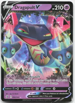 Dragapult V 092/192 Holo V Rare Rebel Clash Pokemon Near Mint - Image 1