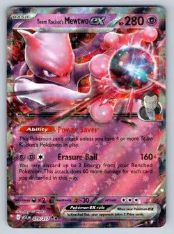 TEAM ROCKET'S MEWTWO EX 079/217 ASCENDED HEROES HOLO - Image 1