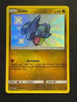 Pokemon Gible #SV38/SV94 Hidden Fates Shiny Holo Rare - Fresh Break! - Image 1