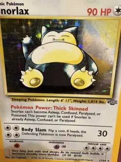 1999 Pokemon Jungle Snorlax Holo Rare 11/64 WOTC LP Lightly Played - Image 2