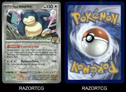 HOP'S SNORLAX 117/159 R JOURNEY TOGETHER POKEMON REVERSE HOLO NM/M - Image 3