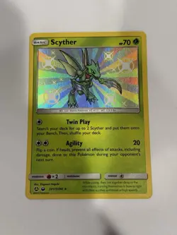 Pokemon TCG - Scyther SV1/SV94 - Hidden Fates Shiny Baby Holo Rare - Image 1