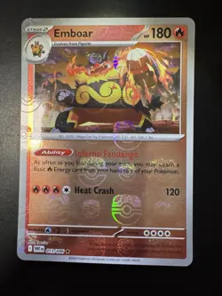 Emboar Master Ball Reverse Holo 013/086 White Flare Pokemon TCG - Image 1