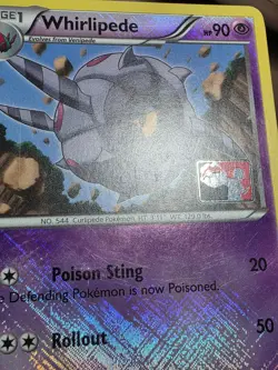MP Whirlipede Pokemon League Promo League & Championship Cards 53/114 Crosshatch - Image 5