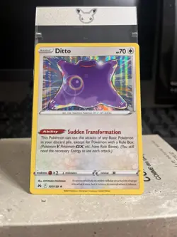 Pokemon TCG - Ditto 107/159 Holo Rare Crown Zenith - Image 1