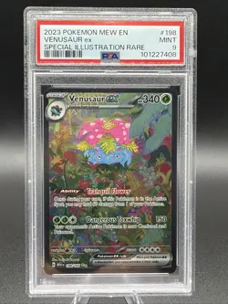 Pokemon Venusaur ex 198/165 SV 151 Special Illustration Rare Holo PSA 9 EN - Image 1