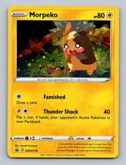 Morpeko SWSH116 Holo Promo Sword & Shield Promo Pokemon Holo Near Mint - Image 1