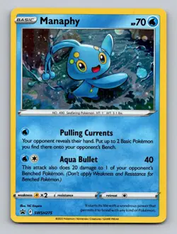Manaphy SWSH275 Holo Promo Sword & Shield Promo Pokemon Holo Lightly Played - Image 1