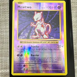 Pokemon TCG Mewtwo 51/108 Evolutions Reverse Holo Rare 130 HP English Basic - Image 1