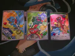 Pokemon First Partner Illustration Collection Series 1 Kanto Gen 1 Starters Set - Image 1