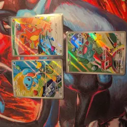 Pokemon First Partner Illustration Collection Series 1 Kanto Gen 1 Starters Set - Image 1