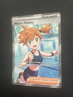 🔥Misty's Vitality 111/084 Pokemon TCG Me05: Pitch Black ULTRA RARE🔥 SHIPS NOW! - Image 2