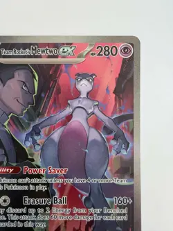 Team Rocket's Mewtwo ex 231/182 SIR SV10: Destined Rivals - Pokemon Card - NM - Image 2