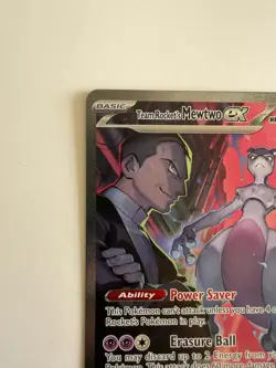 Team Rocket's Mewtwo ex 231/182 SIR SV10: Destined Rivals - Pokemon Card - NM - Image 3