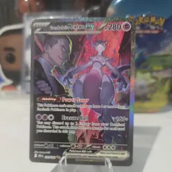 Team Rocket's Mewtwo ex 231/182 SIR SV10: Destined Rivals - Pokemon Card - NM - Image 2