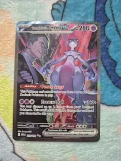 Team Rocket's Mewtwo ex 231/182 SIR SV10: Destined Rivals - Pokemon Card - NM - Image 1