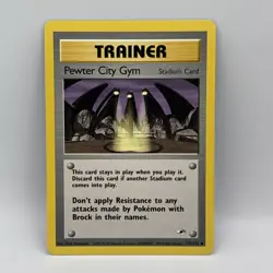 Trainer Pewter City Gym stadium card 115/132 pokemon card - Image 1