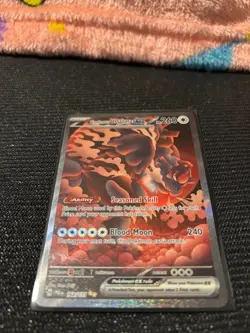 Bloodmoon Ursaluna EX Prismatic Evolutions SIR 168/131 Pokemon Holo Rare - Image 3