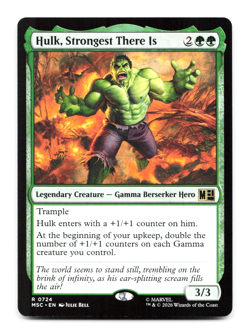 Hulk, Strongest There Is [Commander: Marvel Super Heroes] MSC Magic MTG 🌳 - Image 1
