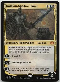 Dakkon, Shadow Slayer 192 Mythic Modern Horizons 2 NM MTG - Image 1