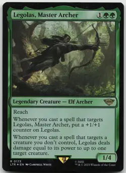 Legolas, Master Archer FOIL 173 Rare The Lord of the Rings NM MTG - Image 1
