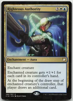 Righteous Authority Commander 2018 NM MTG - Image 1