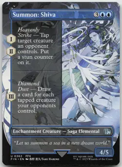 Summon: Shiva Borderless FINAL FANTASY NM MTG - Image 1