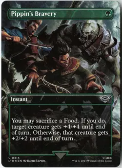 Pippin's Bravery (Borderless) FOIL The Lord of the Rings LP MTG - Image 1